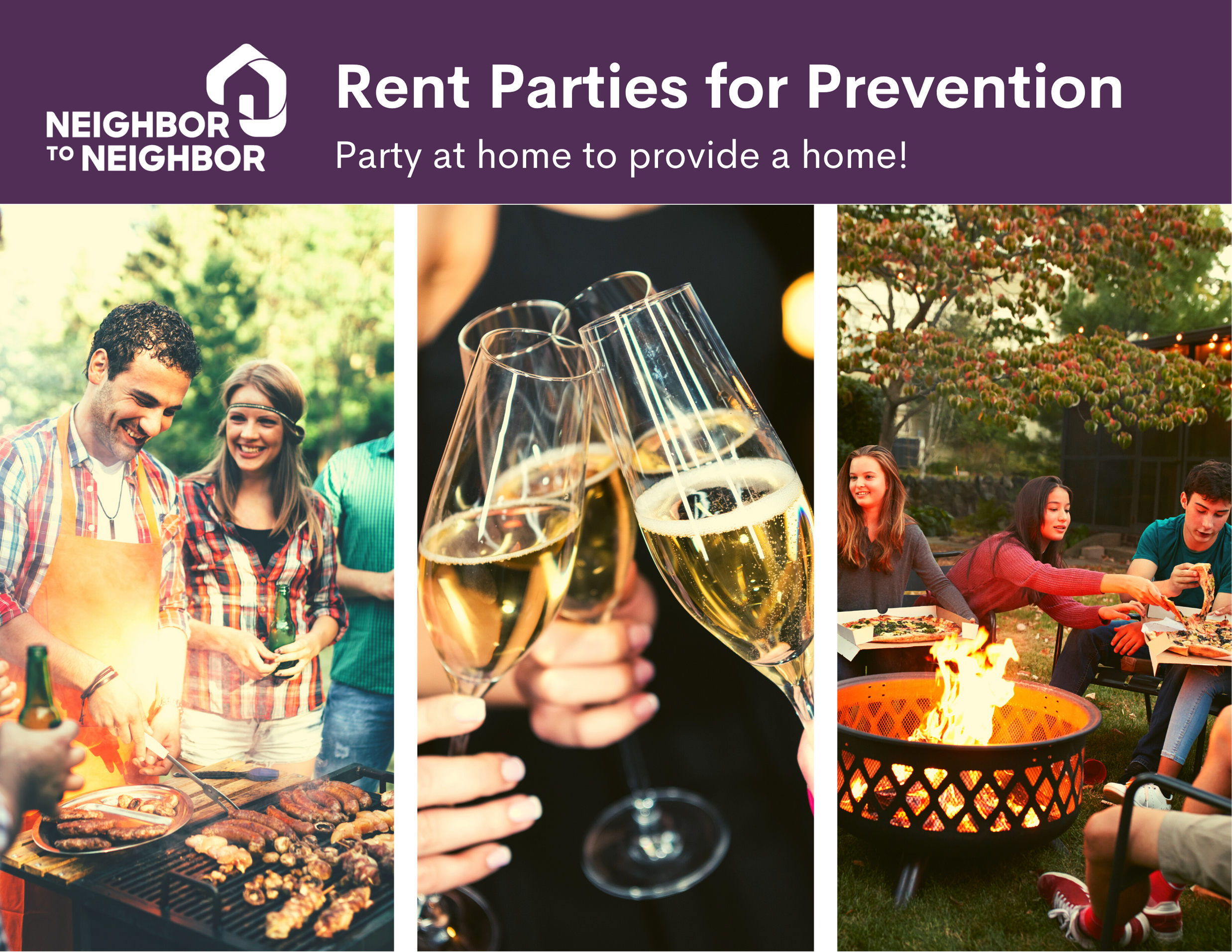 Rent Parties for Prevention shows different types of parties